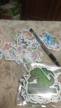 Pegatinas de dinosaurio tiranosaurio único para niños, pegatinas de dibujos animados, carrito de equipaje, pegatinas de grafiti, 50 Uds.