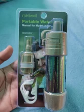 Miniwell-purificador personal para acampada, filtro de agua pajilla para suministros de supervivencia o emergencia, L630