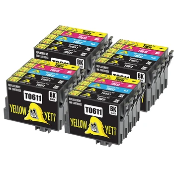 

20pcs Ink Cartridges T0611 T0612 T0613 T0614 Compatible For Epson Stylus DX3800 DX3850 D4200 D3850 DX4200 D68 D68PE D88 D88plus