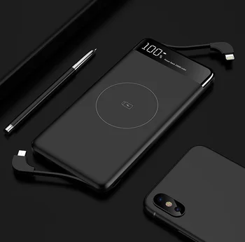 

PINZHENG Power Bank 10000mAh Charge Mobile Portabie USB External Battery QC PD 3.0 PowerBank 10000 mAh For Iphone Samsung Xiaomi
