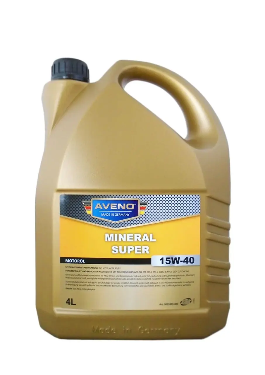 Моторное масло AVENO Mineral Super SAE 15W-40 (4л) | Автомобили и мотоциклы