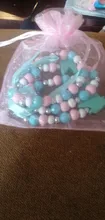 Pulsera de madera con perlas de imitación Multicolor de 12 estilos para niños, pulsera de moda para niñas, proveedor de decoración de joyería