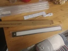 Ultra-Thin Night Light 12/23.5/40cm LED Under Cabinet Lights PIR Motion Sensor USB Rechargeable