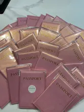 Marca lindo pasaporte Rusia Rosa pasaporte titular viaje cubre para pasaportes caso de las chicas para pasaporte de cuero de la PU