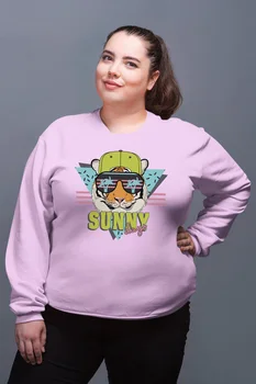 

Angemiel Wear Sunny Days Tiger Pink Women Sweatshirts