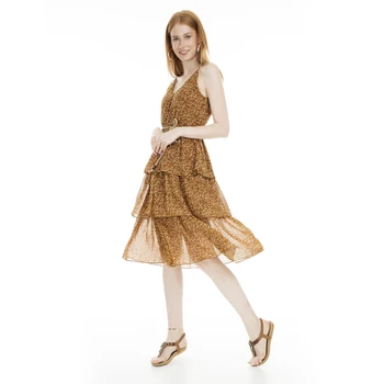 

Lela Print Sleeveless Dress WOMEN DRESS 23430975