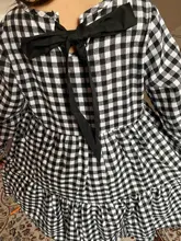 Vestido informal a cuadros para niñas, ropa de pajarita grande chicas, vestidos infantiles para niñas de 6, 8, 10, 12 y 14 años 2020