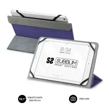 

Subblim freecam universal tablet case up to 10.1 '/25.6cm purple-velvety interior-folding rear for use