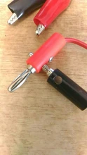 Lead-Clip Banana-Plug Multimeter-Test Black 1meter To Red And Cord for 1pcs Wholesale