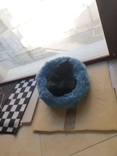 Cama de Gato supersuave, 14 colores, redonda, mullidas de gato, cesta para dormir, larga felpa, cálida, alfombrilla para mascotas, perrera ligera de tacto cómodo