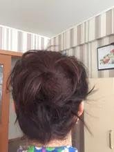 Extensiones de cabello humano brasileño para mujer, rizos, moño, Donut, peluca, no Remy