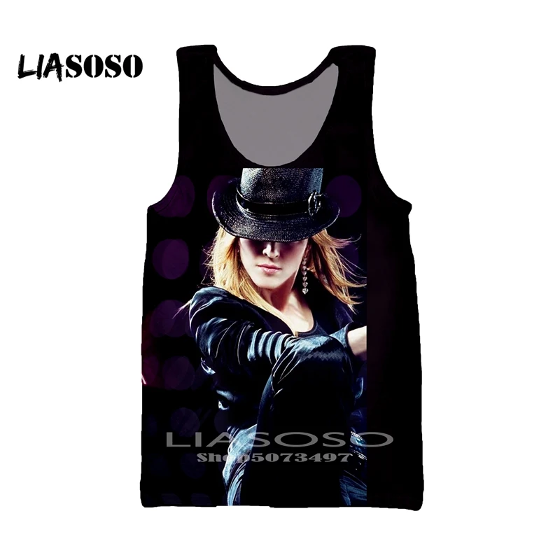 LIASOSO летняя новая модная футболка для мужчин и женщин толстовка с 3D принтом сексуальная певица Мадонна майка с коротким рукавом Топ Harajuku пуловер - Цвет: 3