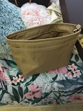 Bolso organizador de maquillaje para mujer, bolsa de base portátil de nailon de calidad, para Neverfull PM MM GM, hecho a mano