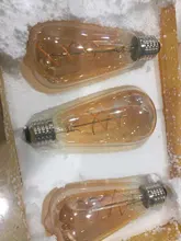 Light-Bulb Edison-Lamp Filament Spiral G95 G125 T225 Retro Led Yellow Vintage ST64 220V