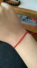 Pulsera de hilo rojo Unisex, para parejas, amigos, la suerte, regalos, joyería hecha a mano, 10 Uds.