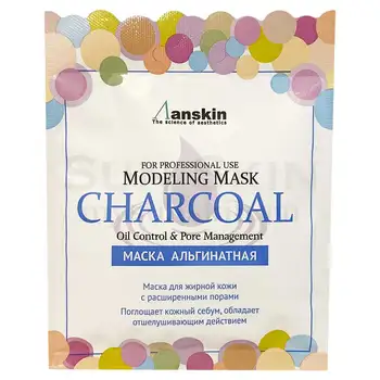 

Anti-extended pore alginate face mask with charcoal anskin charcoal modeling mask refill