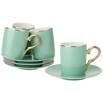 

Coffee set for 4 per. 8PR. 90 ml, green-blue