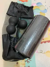 3/5 Uds Yoga de rodillos de masaje y pelota para hacer ejercicio juego de rodillo de espuma para el dolor de espalda auto-miofascial tratamiento Pilates músculo de ejercicios