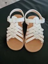 Sandalias tejidas para niños, zapatos informales a la moda, Punta abierta, suaves, zapatos de playa chicas para bebés, novedad de verano 2021
