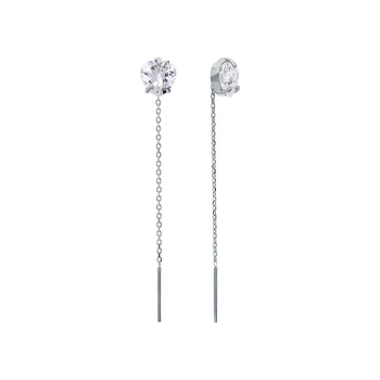 

Silver earrings with cubic zirconia sunlight