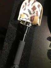 Multifuncional Mini jardín plegable portátil de acero inoxidable pala jardín vegetales para plantar cavando pala hacha al aire