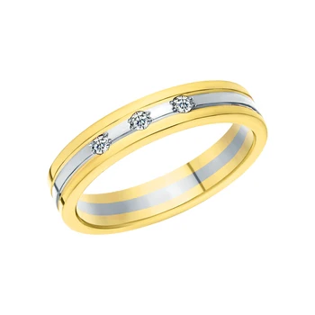 

Gold ring with diamonds sunlight sample 585