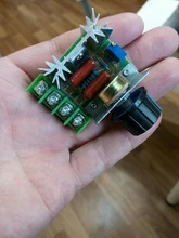 Regulador de voltaje oscurecimiento AC 220V 2000W SCR, controlador de velocidad del Motor, termostato, módulo regulador de voltaje electrónico