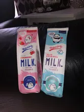 Estuche escolar de Corea para niños y niñas, estuche de lápices de leche inusuales, material escolar