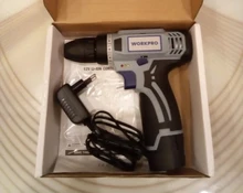 WORKPRO-Destornillador eléctrico inalámbrico 12V, mini controlador de potencia inalámbrico, batería de iones de litio CC de 3/8 pulgadas, 2 velocidades