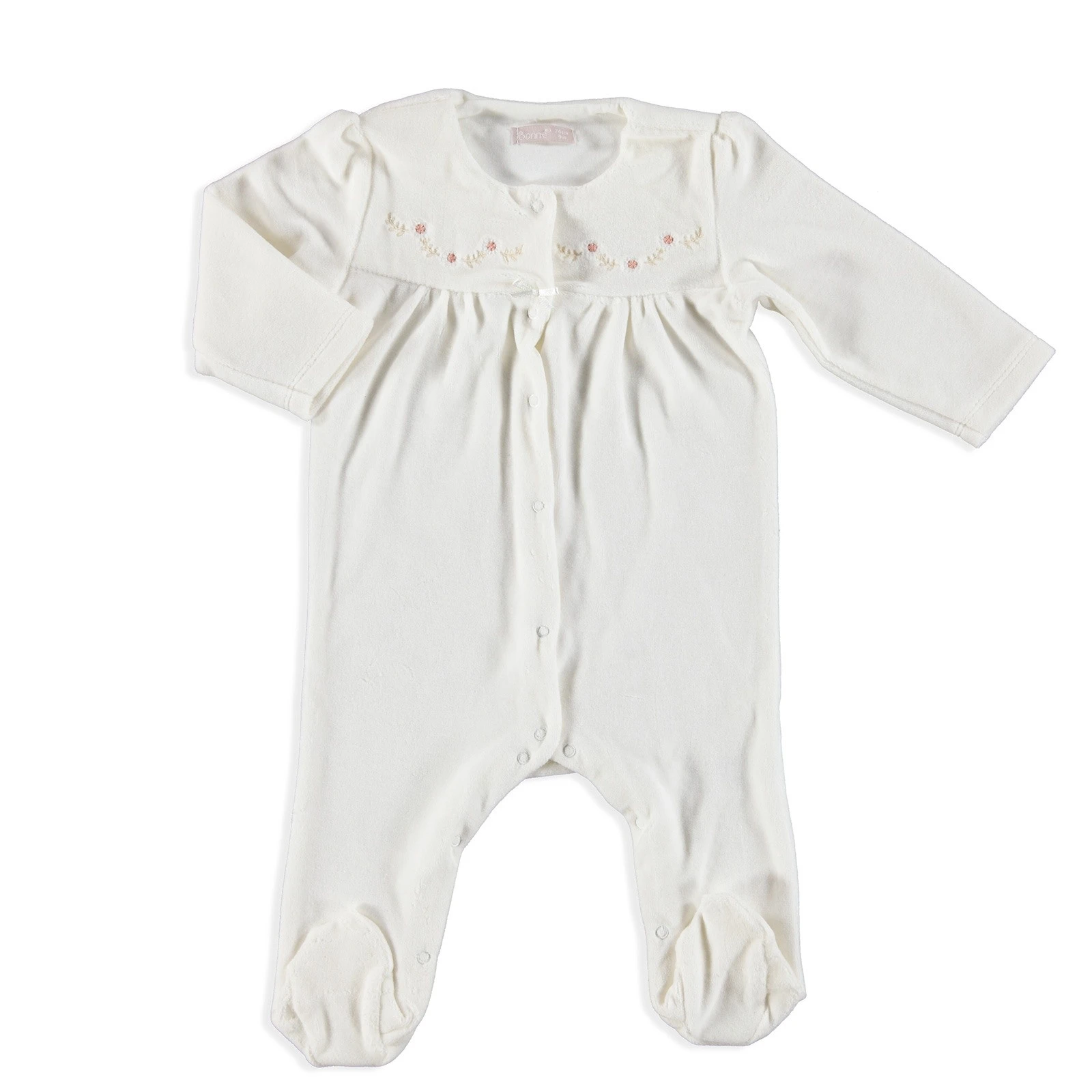 embroidered baby romper