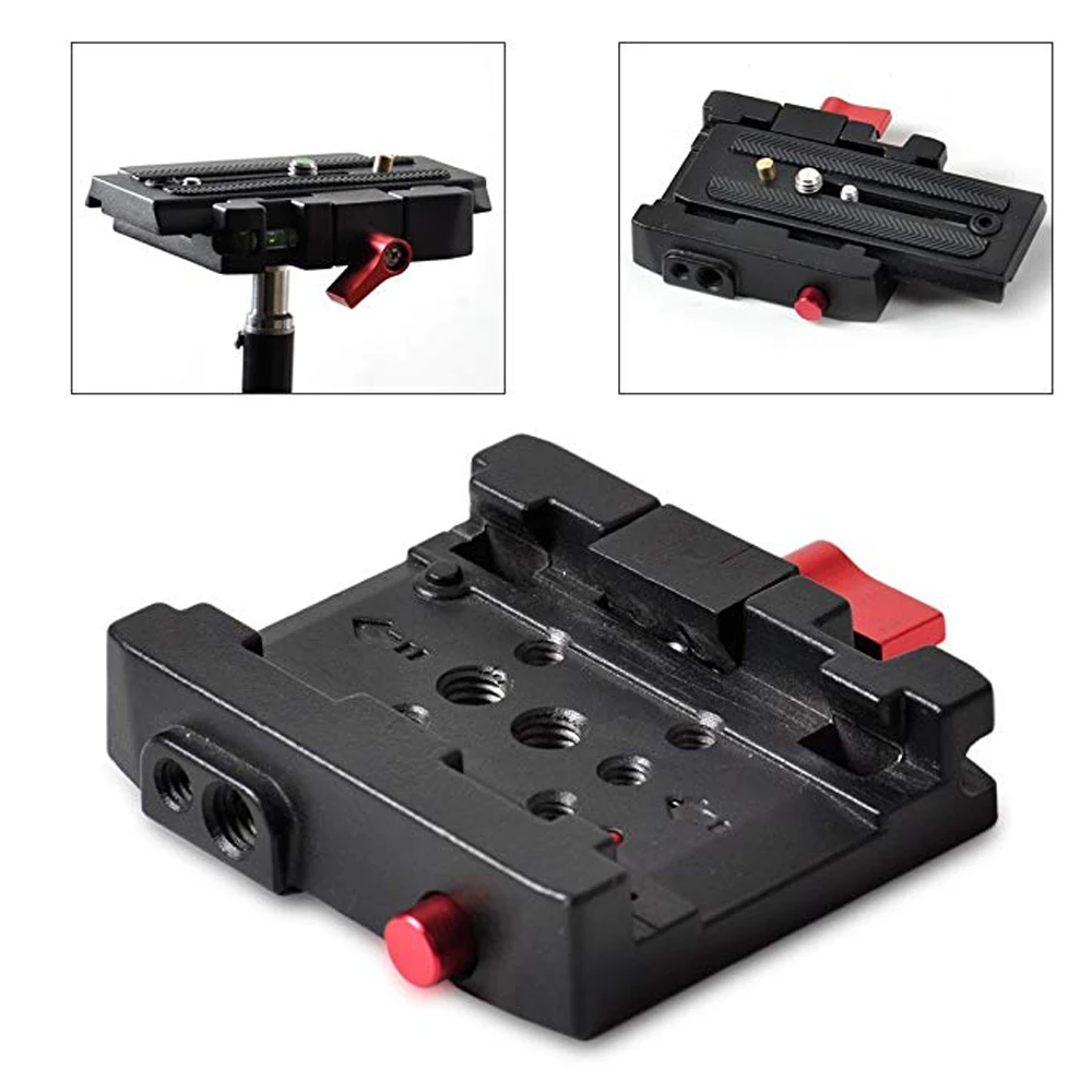 Fomito Quick Release Plate Adapter P2000 для DSLR камеры видеокамеры штатив монопод, совместимый с Manfrotto 501HDV 503HDV 701HDV
