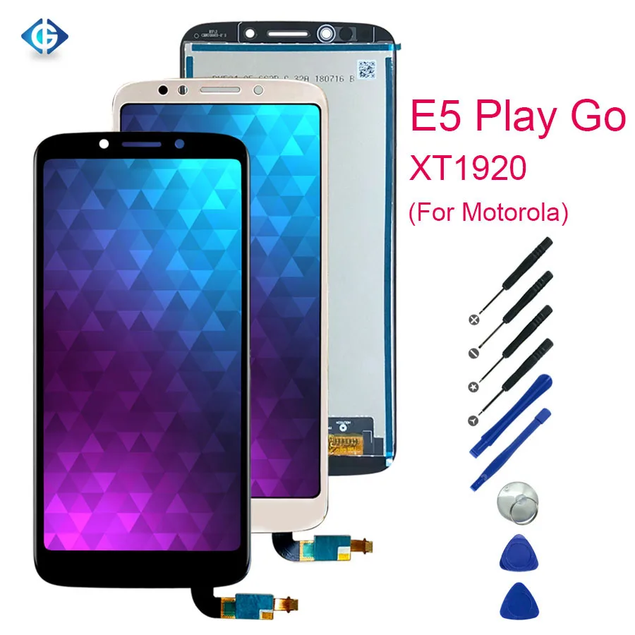 20 шт для Motorola для Moto E5 PLAY GO XT1920 lcd дисплей кодирующий преобразователь сенсорного экрана в сборе для Moto E5PLAY Go дисплей корабль DHL