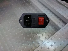 IEC320 C14 eléctrico CA zócalo 3 pin rojo LED 250V interruptor basculante 10A fusible mujer entrada macho conector de clavija 2 enchufe con pines de montaje