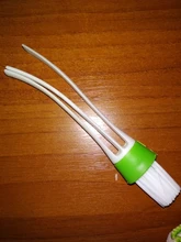 Cepillo de limpieza para coche, accesorio de doble punta con ventilación de aire acondicionado de coche, con hendidura, instrumento para quitar el polvo, limpieza de teclado ciego, 1 Uds.