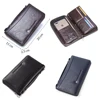 Genuine Leather Men Clutch Wallet  Brand Male Card Holder Long  Zipper Around Travel Purse With Passport Holder 6.5" Phone Case 4
