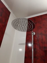 Cabezal de ducha de cascada ultrafina de acero inoxidable, cabezal de ducha de lluvia Cuadrado y Redondo de 10/8/6 pulgadas