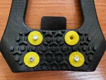 1 par S-XXL 10 pendientes Anti-Skid hielo de nieve escalada zapatos picos agarres para hielo tacos crampones invierno escalada antideslizante cubierta de zapatos