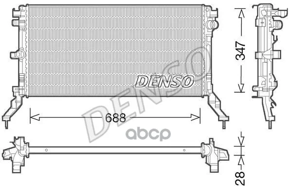 Радиатор Drm23039 Denso арт. DRM23039