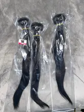 Recto mechones hueso recto 100% extensiones de cabello humano mechones 28 30 cabello virgen pulgadas 3 4 mechones brasileño tejer extensiones de cabello humano