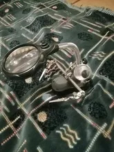 Lupa de soldadura con luz LED, lente auxiliar de 3.5X-12X, lupa de escritorio con Clip auxiliar, reparación de soldadura a tres manos