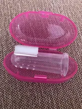 Cepillo de dientes de goma para dedos de mascotas, guante de silicona de Protección Ambiental para perros y gatos, accesorios para mascotas, 1 unidad