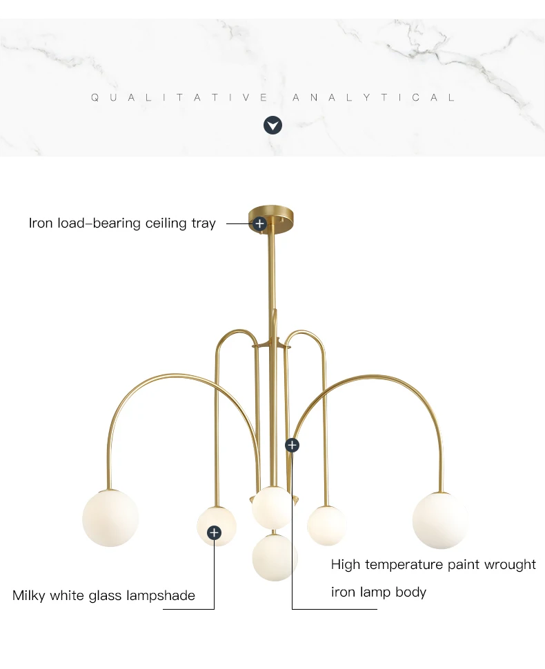 Modern Nordic G9 Design LED Chandelier For Living Room Bedroom Dining Room Kitchen Ceiling Pendant Lamp Glass Ball Hanging Light bathroom chandeliers
