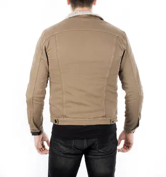 

DeepSEA Mink Furry In Double Pockets Slim Fit Jeans Coat 1801003