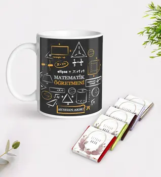 

Personalized Math Teacher White Mug and Chocolate Gift Seti-10
