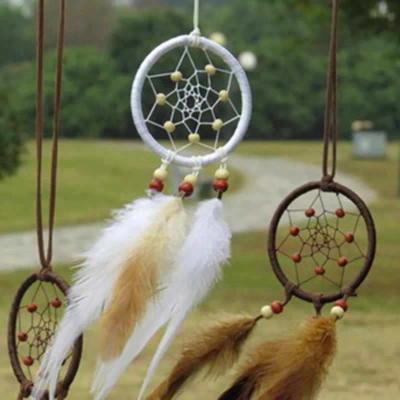 100 шт. круглые деревянные бусины Ловец снов набор для самостоятельного