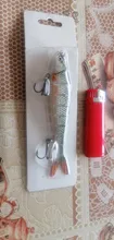 Wobblers Fishing-Tackle Hard-Bait Swimbait Sinking Bass Multi-Jointed Segments 8 Lure