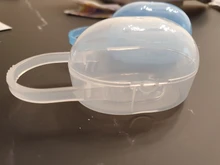 Caja sólida para chupete de bebé, contenedor de chupete, caja de almacenamiento de viaje, Soporte seguro, caja de plástico, 1 Uds.