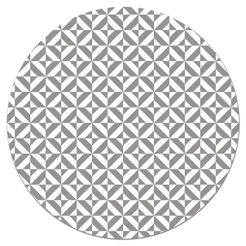 

Panorama Vinyl Rug Gray Geometry - Kitchen Carpet Anti-Slip Flame Retardant - Living Room Rug - XXL Rugs - PVC Rugs