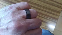 TIGRADE 4/6/8mm Black Ceramic Ring Men Brushed Comfort Fit Couple Wedding Band Engagement