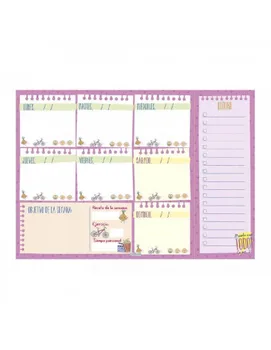

PERSONAL weekly TALKUAL planner A4 296X210X8 MM week view APAISADA FINOCAM